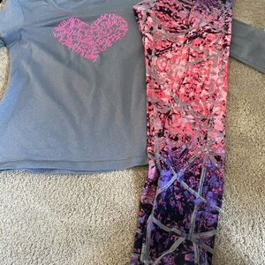 Triple flip top and leggings